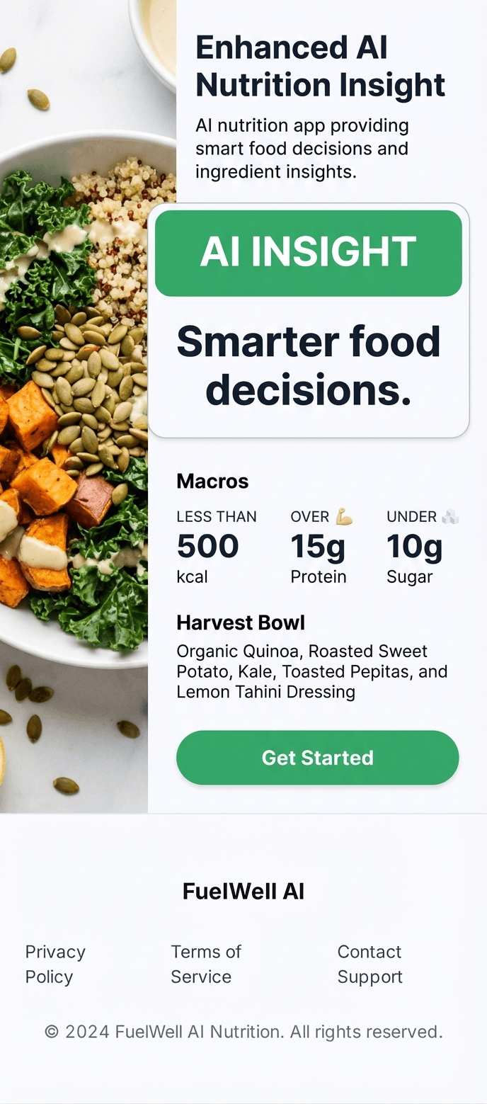 FuelWell AI insight for smarter food decisions